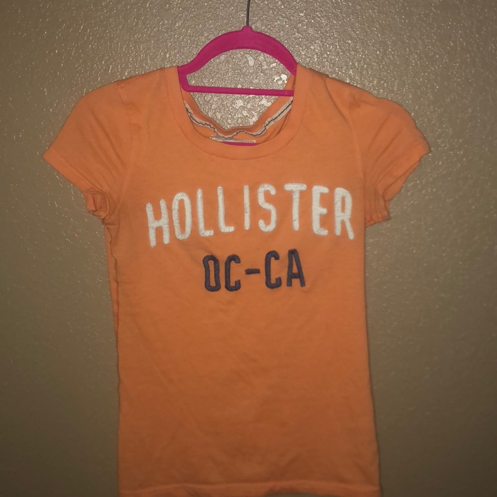 A Orange Holister Small shirt